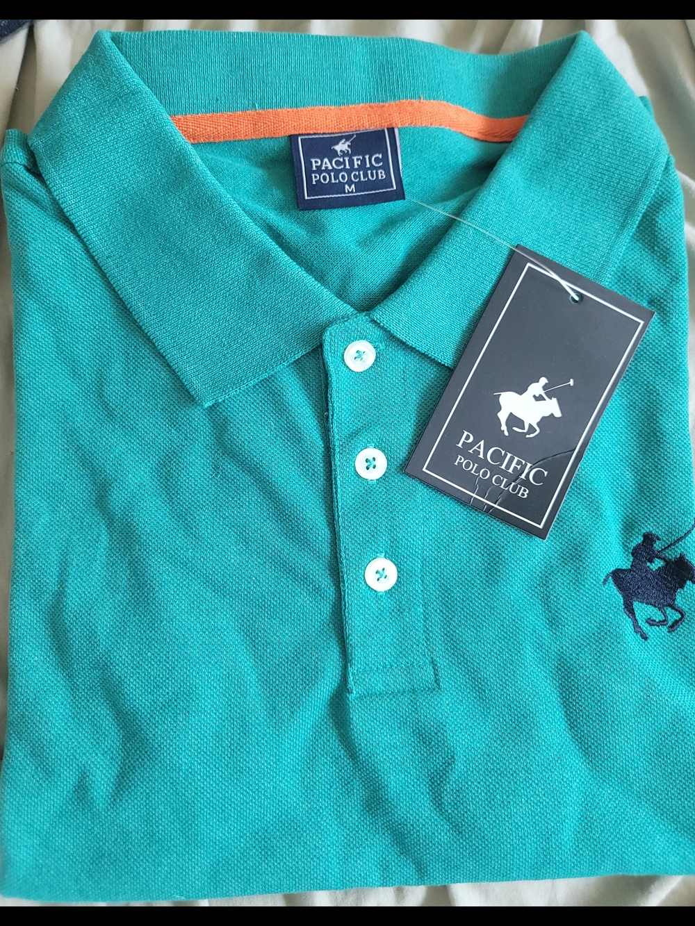 Polo by Ralph Lauren Teal Polo Shirt with Navy Logo